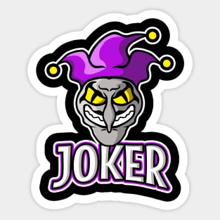 Evil Joker E-Sports Mascot Sticker